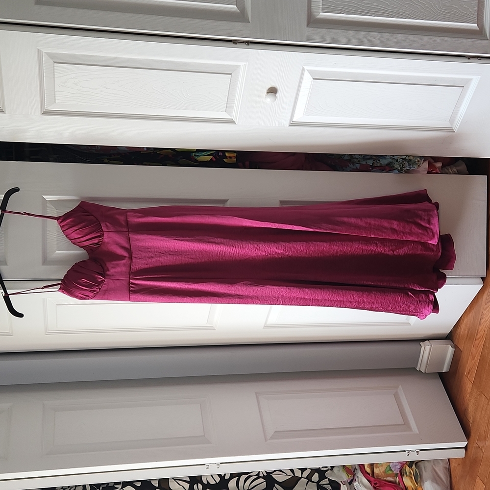 Satin maxi dress